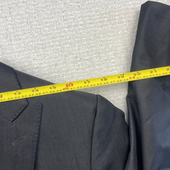 Jack Victor Collection Zack CT Sport Coat Jacket Men's 40R Wool Grey Super 120's - Picture 9 of 12